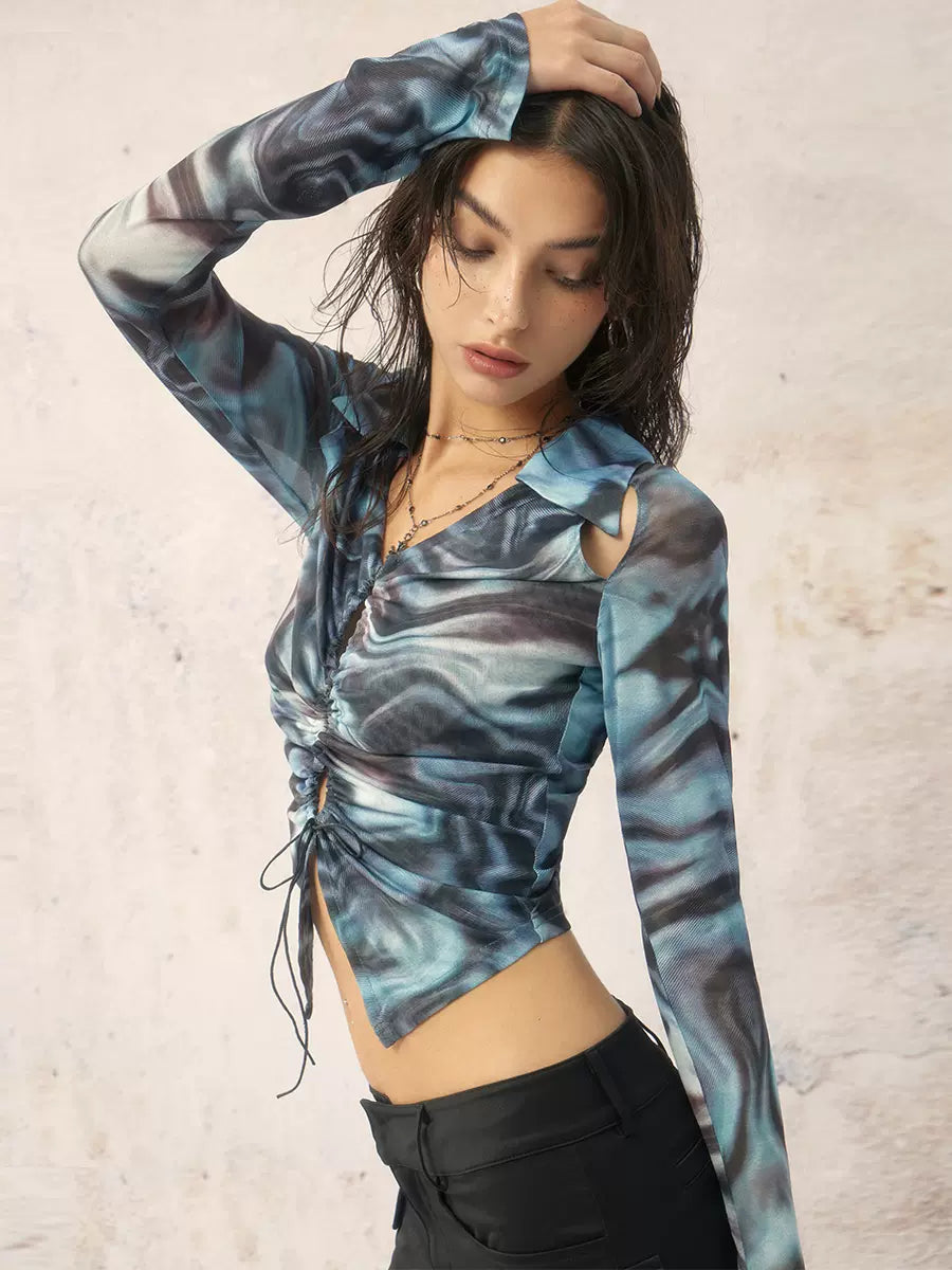 シャツ ブルー ダークモード