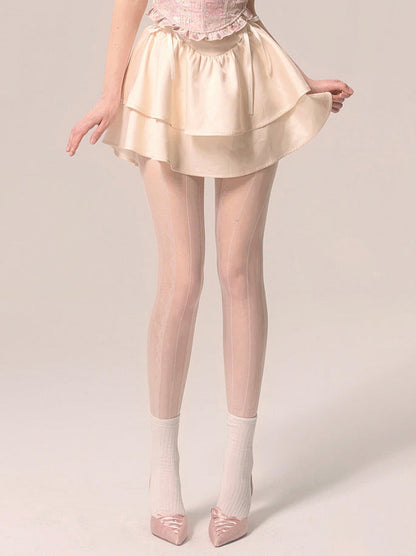 サスペンダースカート ニッチケーキ ロマンティックレーストップ フレンチ