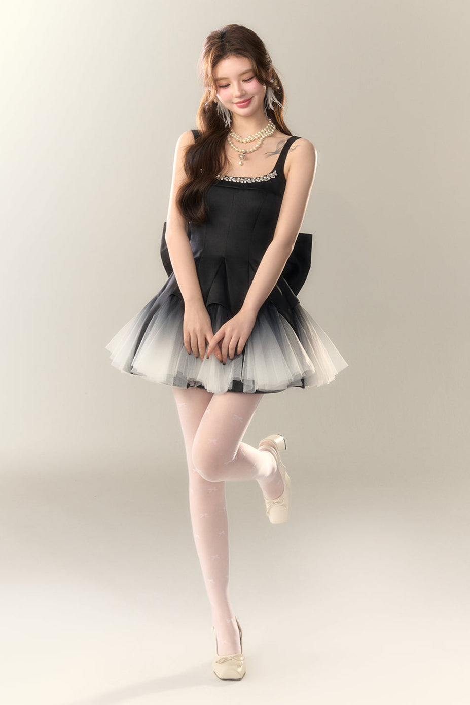 Dance Swan Gradient Prinzessinnenkleid