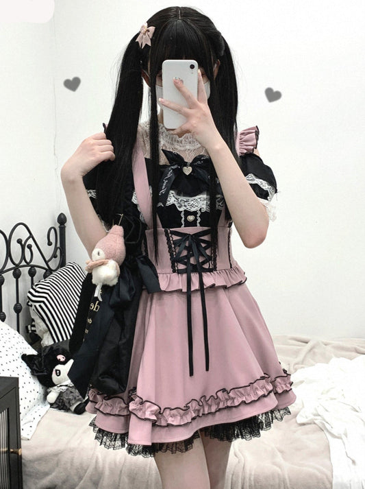 Flir Whauller Design ウエストレース アプリボン パフスカート