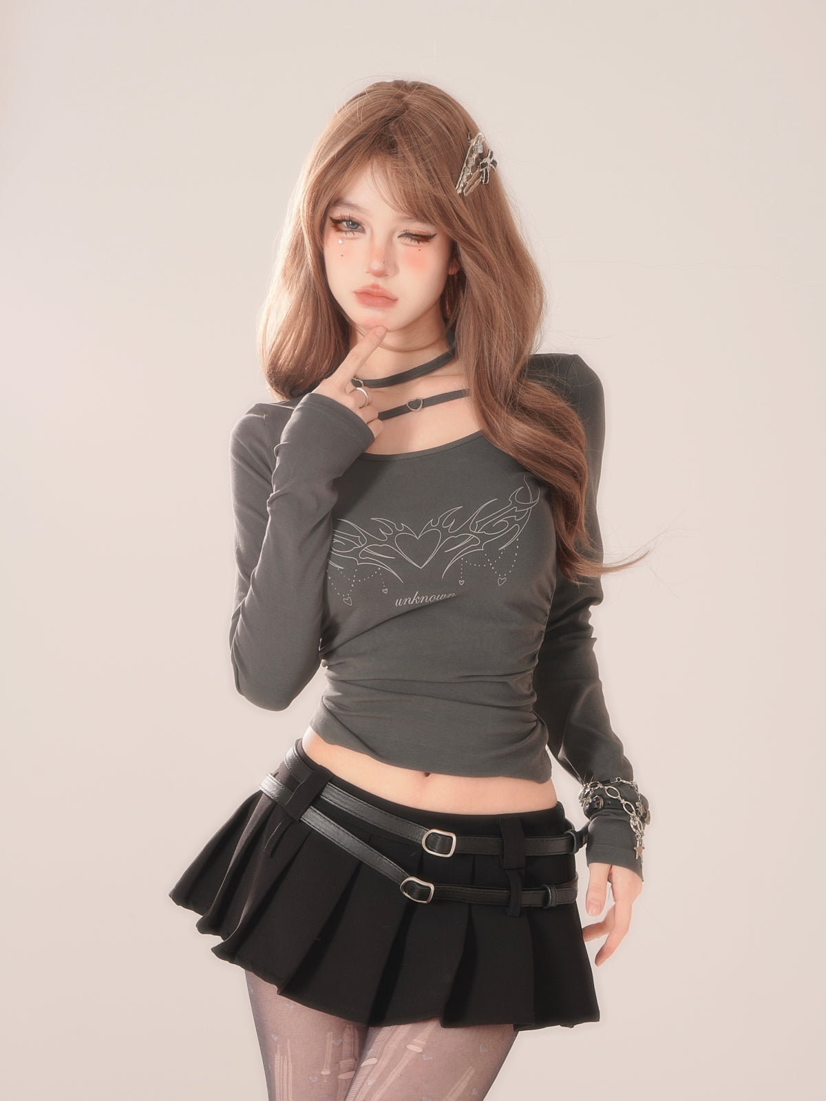 Oberteile Slim Fire Heart