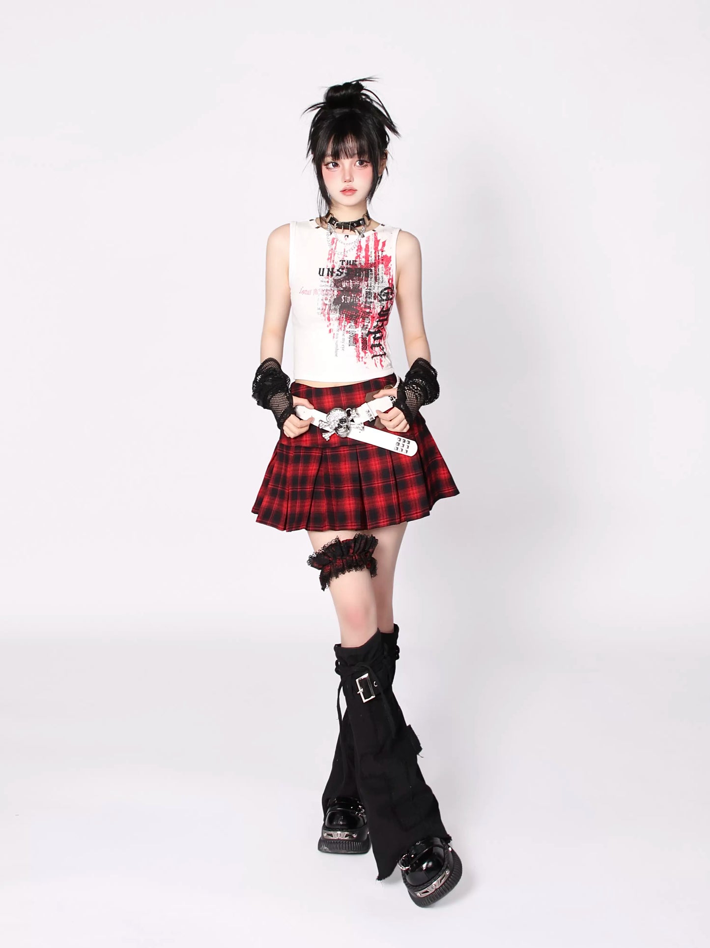 American Riveted Tank Rock Retro Top