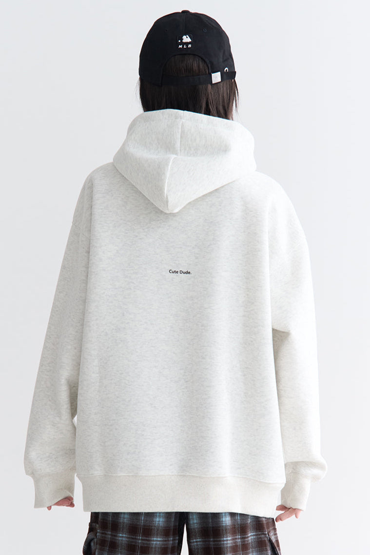 Hooded Print Puppy Sweatshirt