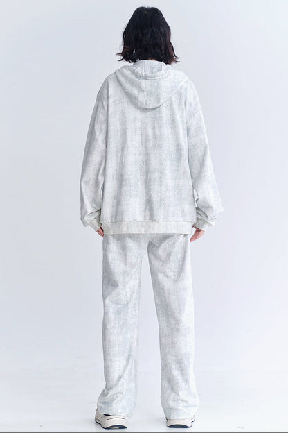 カーディガンフィット リラックスフーディーセットアップ