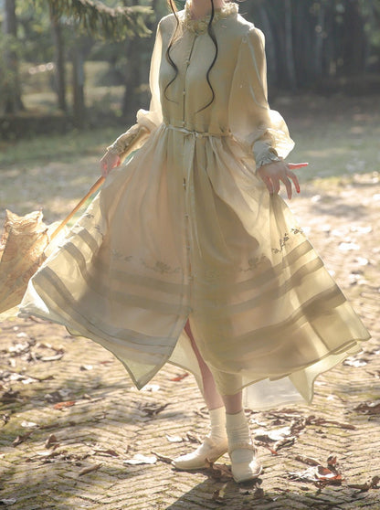 テンセルカラードレス エレガントフリル