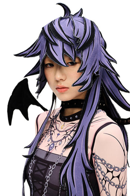 Bonnet de cheveux long animé en 3D
