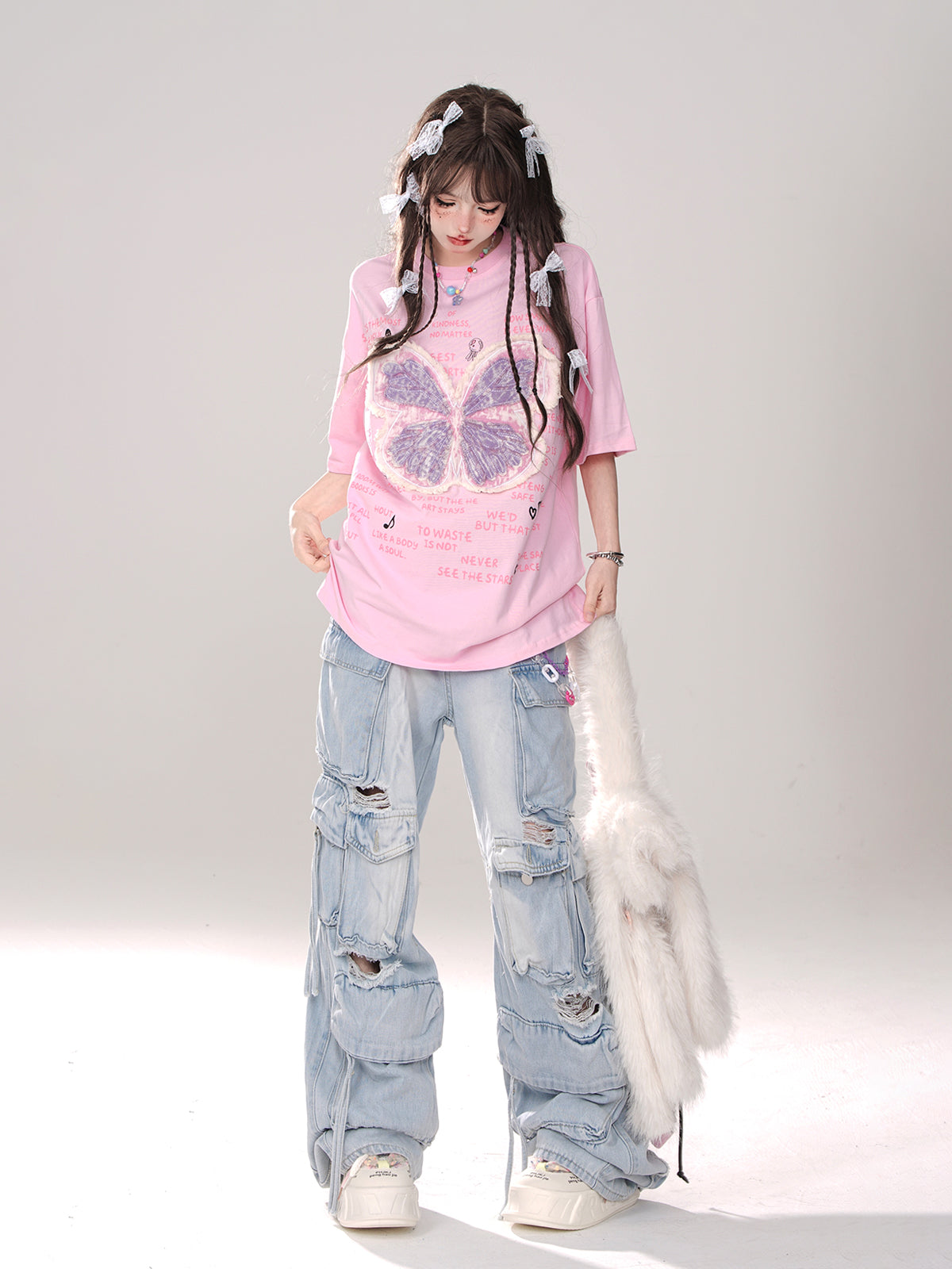 T-Shirt Phantom Butterfly Loose