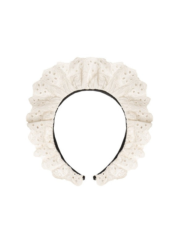 Dienstmädchenkleid Spitze Plissee