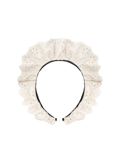 Dienstmädchenkleid Spitze Plissee