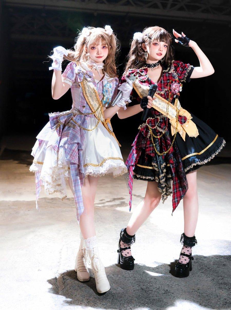 Robe Lolita Group Little Idol pour filles, deux pièces
