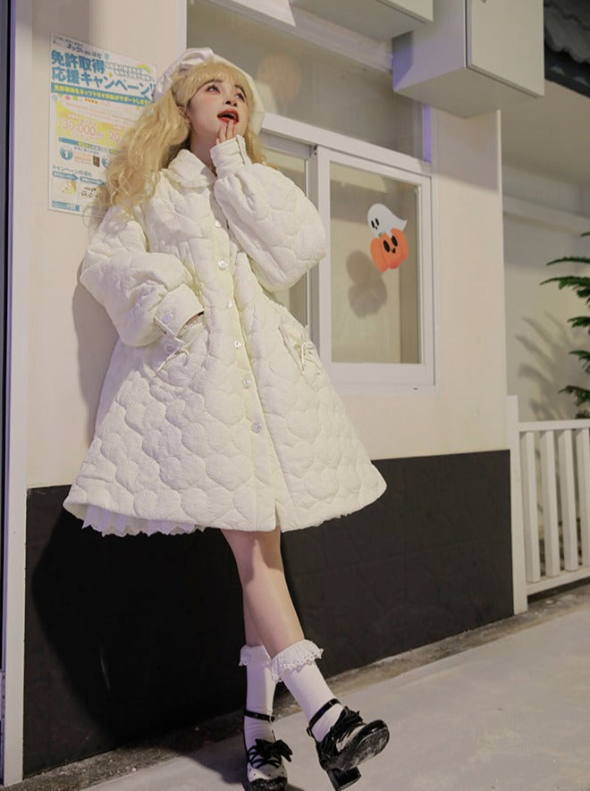 ラブリーハートキルティングコート