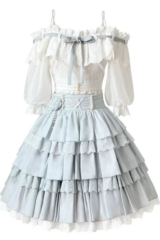 スカートトップ 甘くてかわいい デイリードール + ロリータ