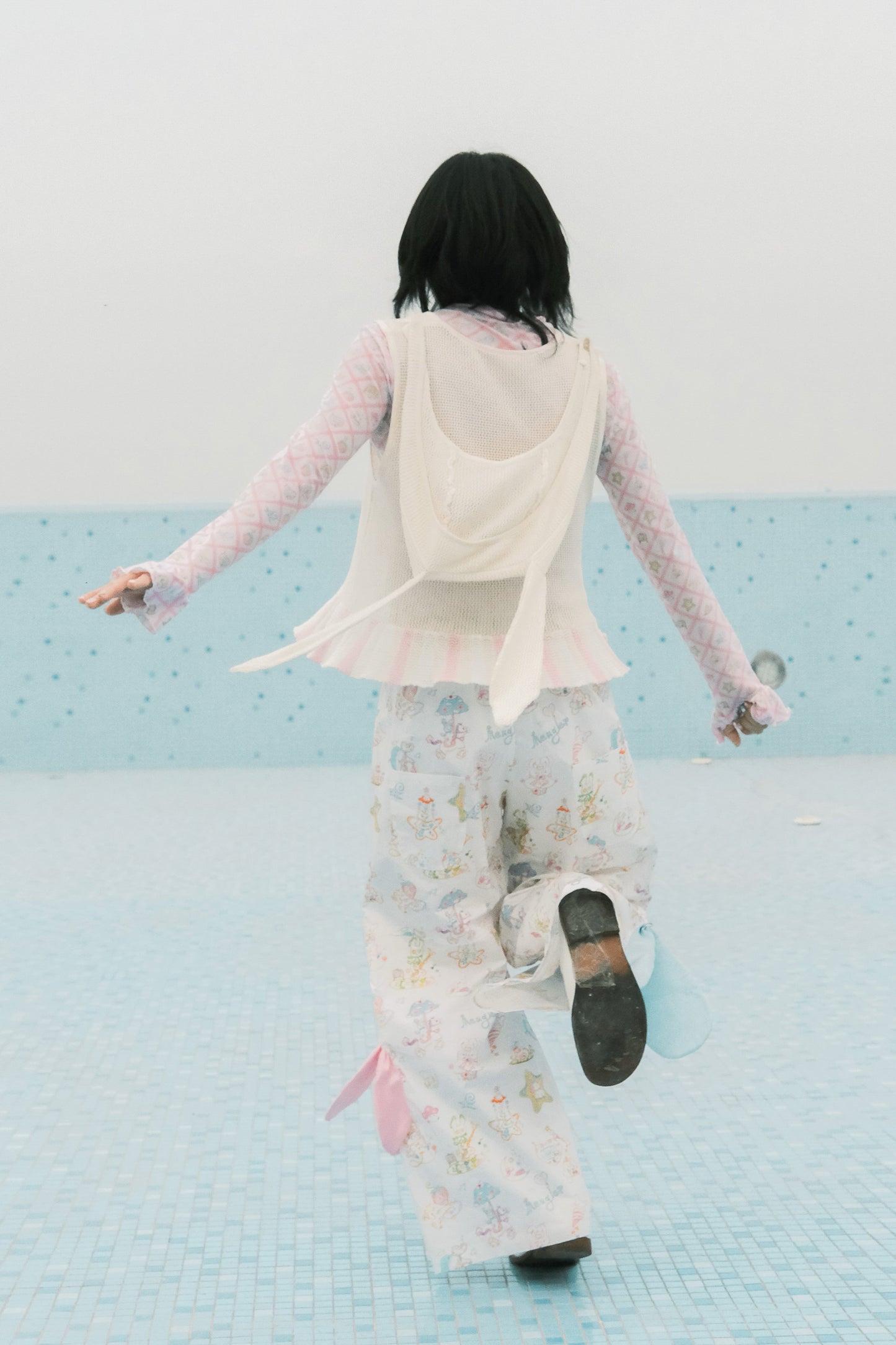 サブカルチャー動物帽子メッシュベスト+