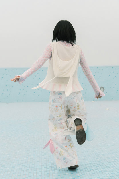 サブカルチャー動物帽子メッシュベスト+