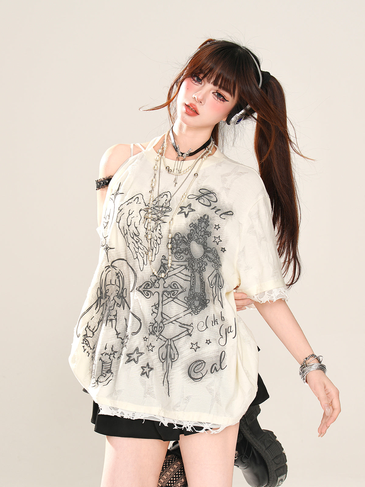 レイジーダークマインTシャツ ルーズ