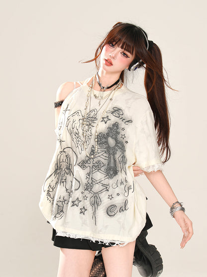 レイジーダークマインTシャツ ルーズ