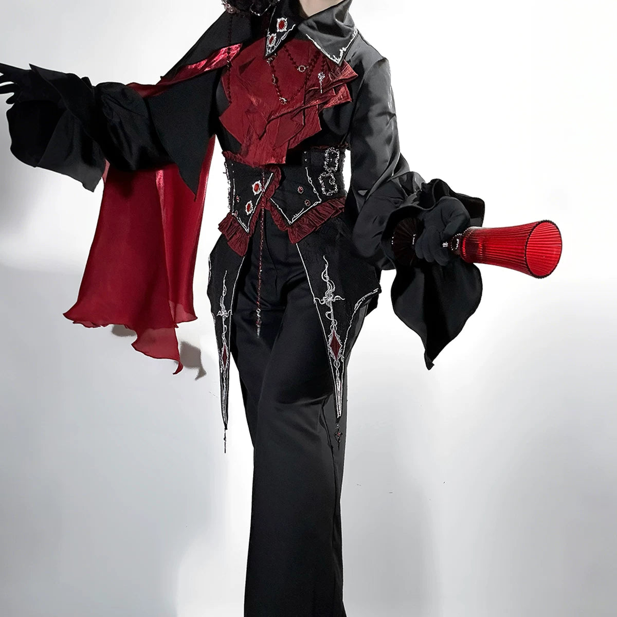 WeiZhiXingChen Crimson Vow Gothic Lolita Set