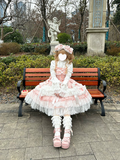 Pink Blue Plus Size Lolita Dress - Sweet Lolita JSK