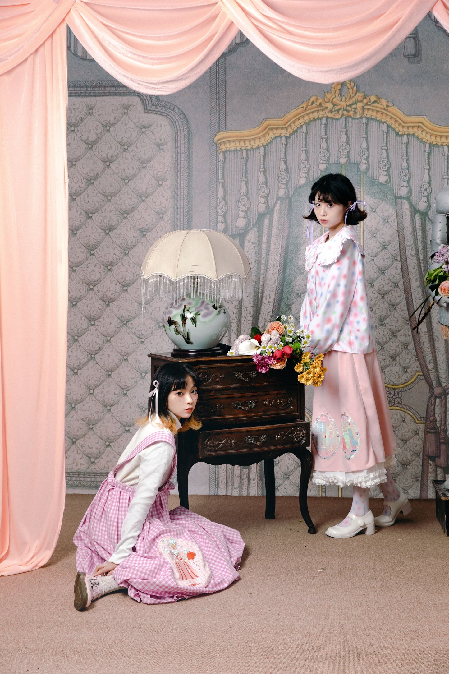 チェックレトロパンツ バルーンサーカス