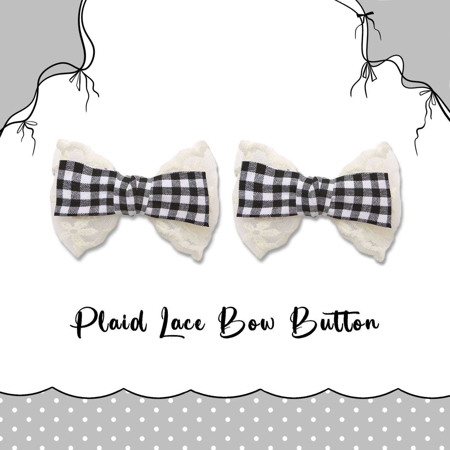 Sweet Bow Shoe Clips - Removable Lolita Shoe Accessories