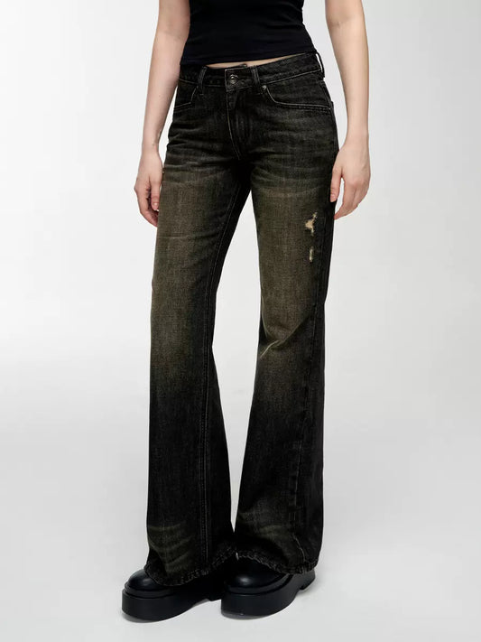 Pants Denim Straight Dark