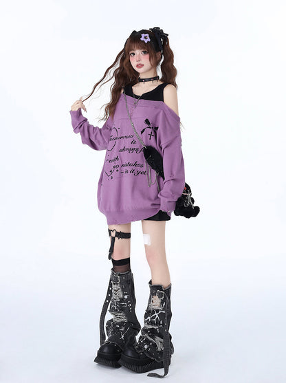 Off-Shoulder Zweiteiler Lazy Cool Faux Top Sweet Girly