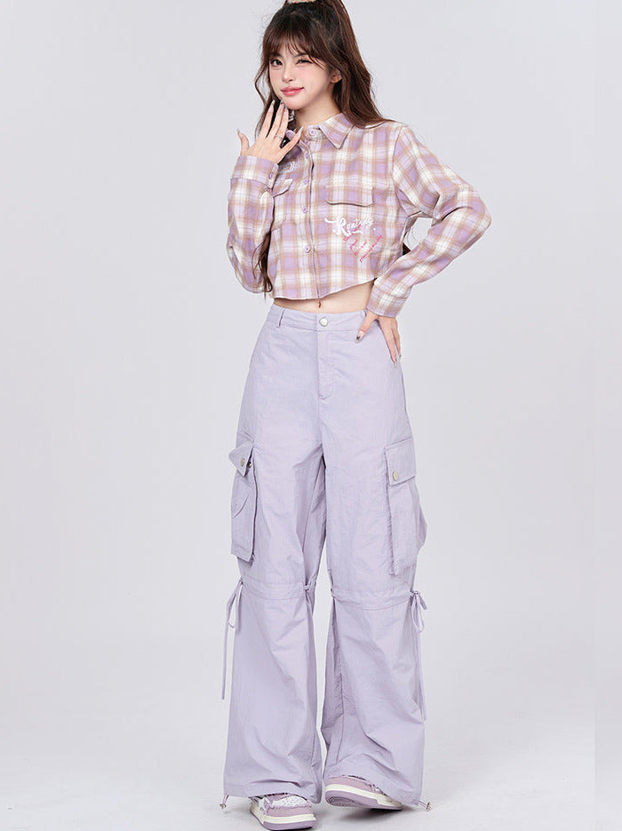 アメリカンショートレトロチェックシャツ