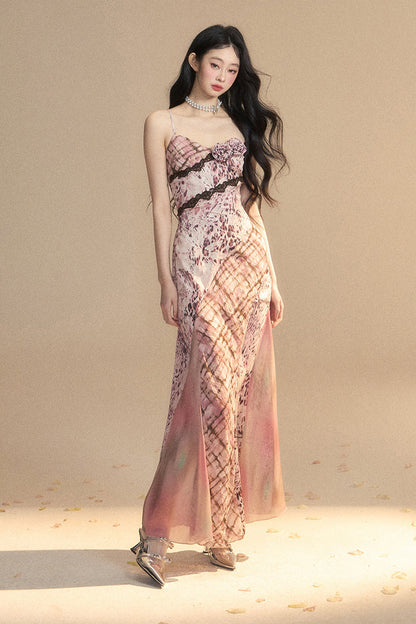 Kleid Eine Schulter Dame Lange