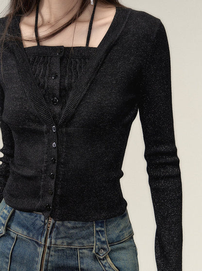 Gefälschte zweiteilige Ramewest Slim Tops