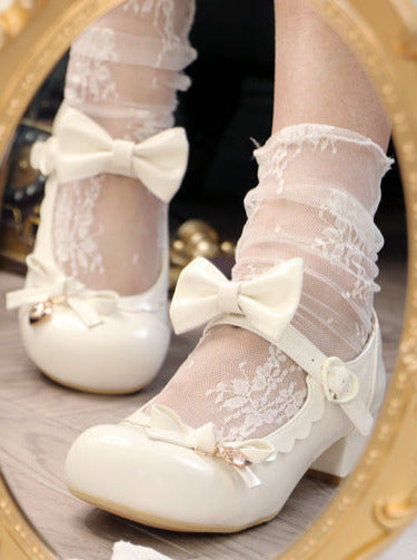 Heel Doll Single Medium Round Shoes Lolita Head