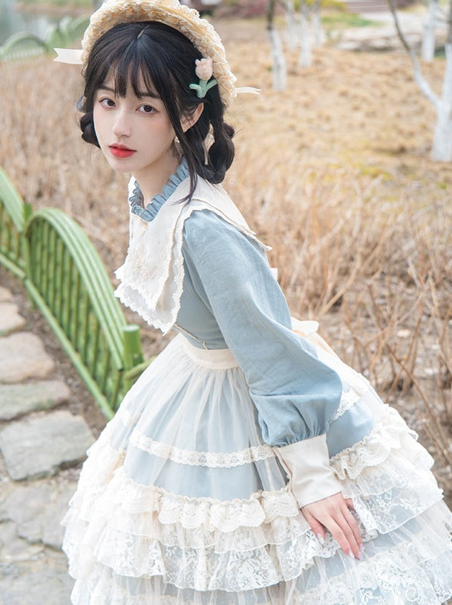 Lolita + Cover Cla Rock Blumenkleid Elegant Elegant