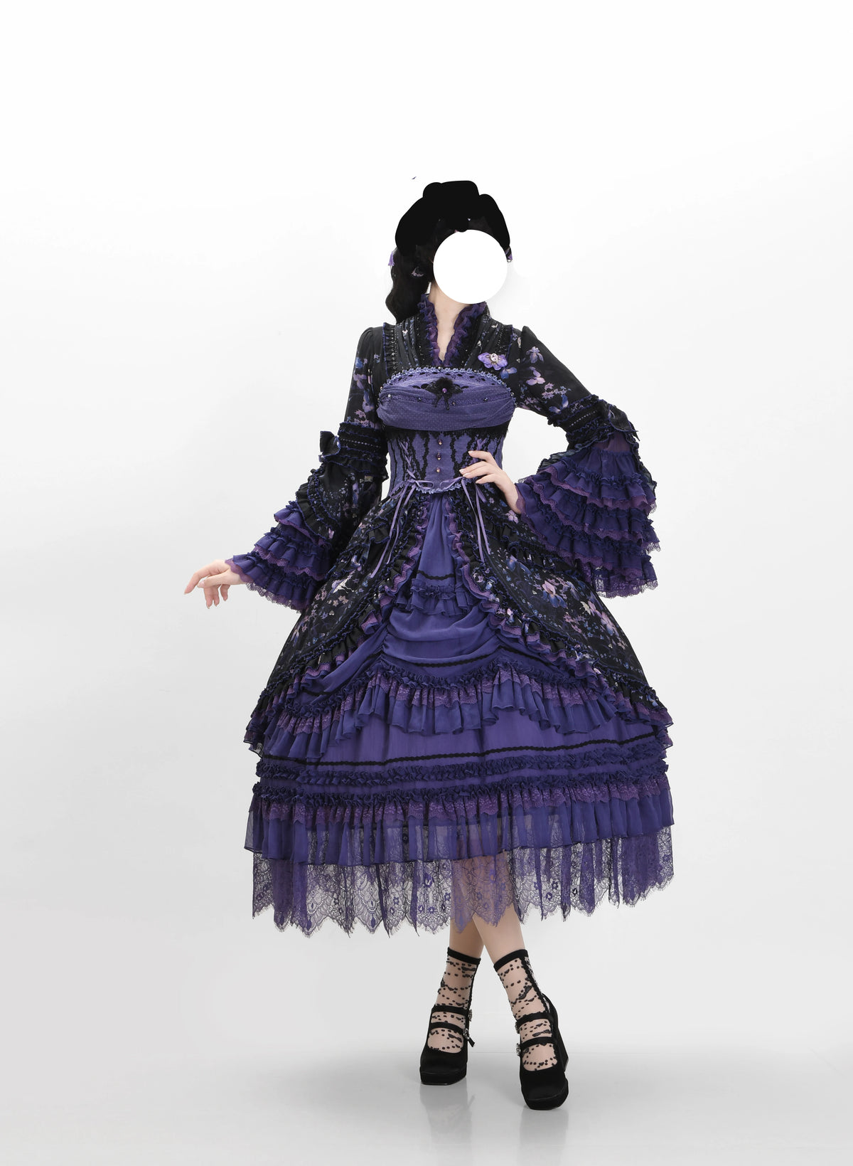 Ilyiana Iris Lolita Set – Top / Corset / Skirt / Bonnet