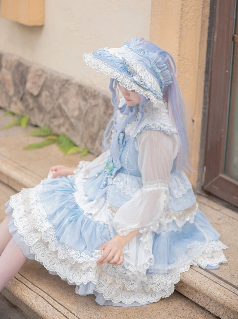 ゴージャスなプリンセスロリータのウェディングドレス