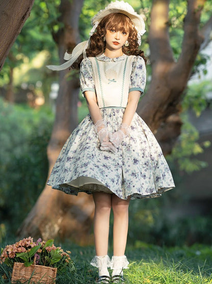 Sommerkleid Blumenschürze Blume + Retro