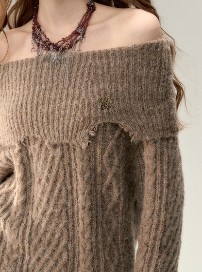 Schulterfreies, einspitziges Felltop