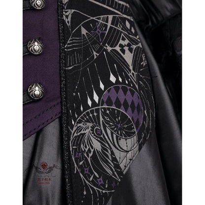 Sin Embroidered Corset Belt & Double-Sided Printed Train