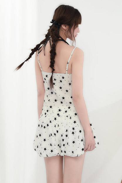 Hosenträgershorts + Star V-Ausschnitt