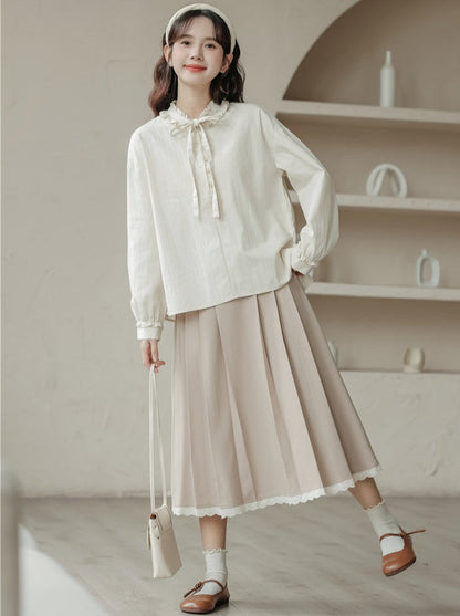 ランタンルーズスリーブブラウスフレンチ