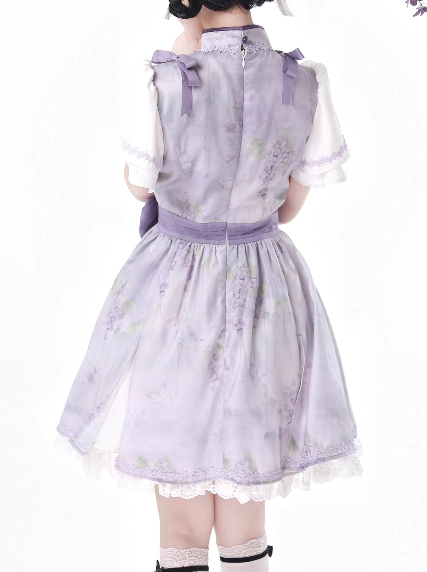 中国パープルニュードリームショールスーツライラック