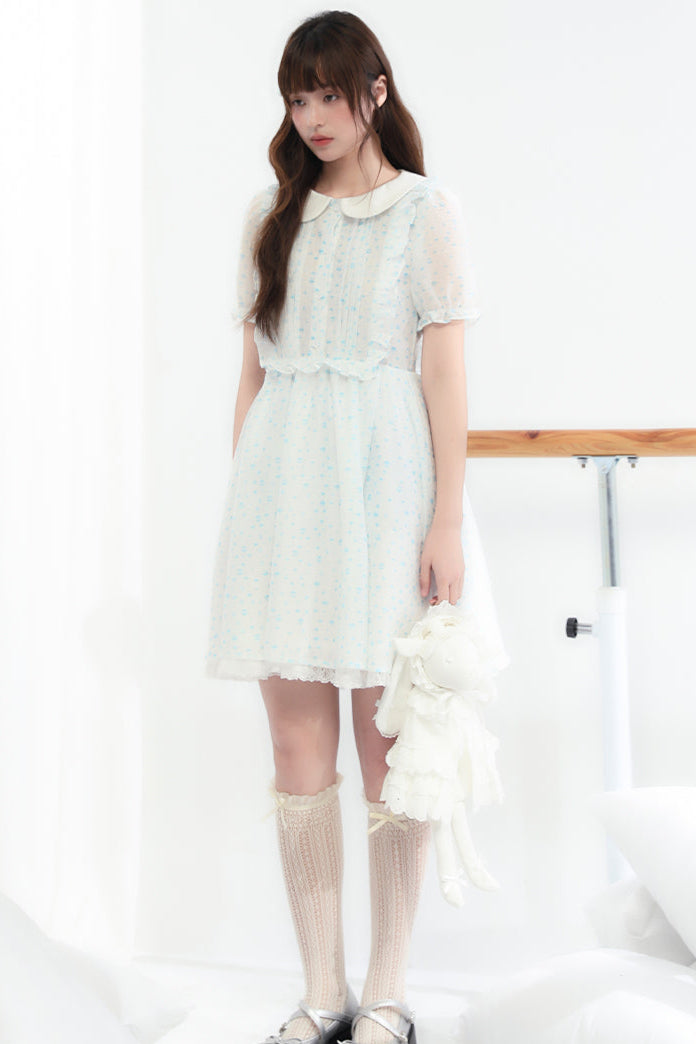 Blumenpuppenkleid, transparent, Ecosta