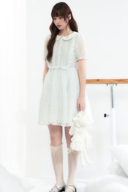 Blumenpuppenkleid, transparent, Ecosta