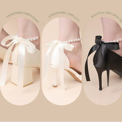 Pearl Mary Jane Shoe Straps - Anti-Slip High Heel Chain