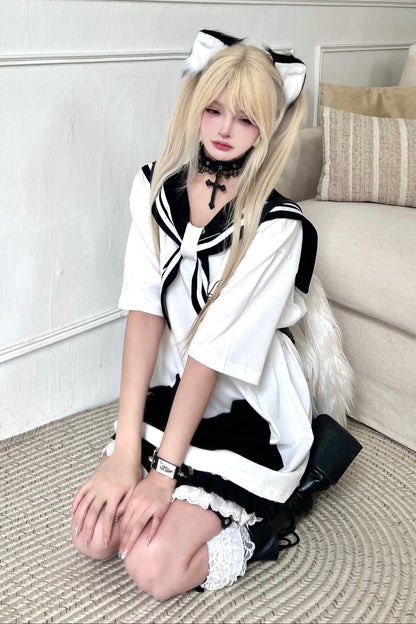 tops loose mine collar Sailor