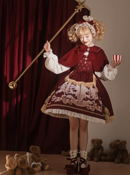 Dress Short Cloak Bunny Elegant