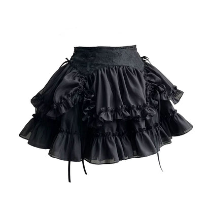 Veiled Butterfly Gothic Lolita Corset & Skirt | Luna Script