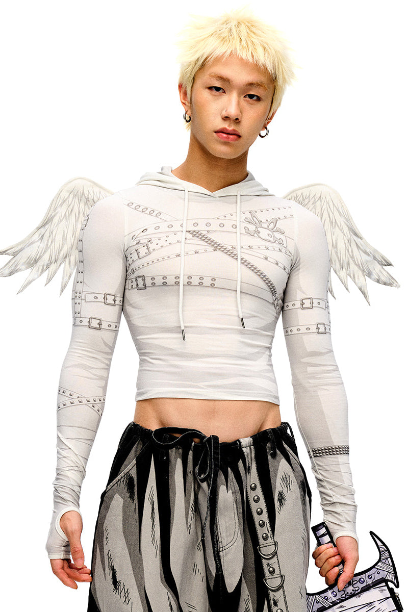 Y2K Tops Wing Angel