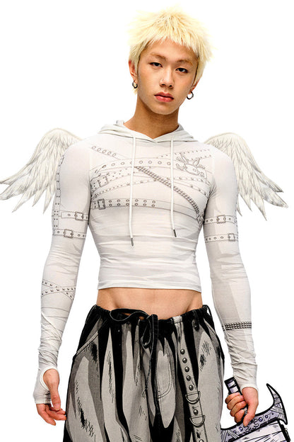 Y2K Tops Wing Angel