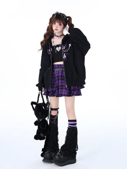 Vielseitiger Nischen-Hoodie Punk Loose Sweet