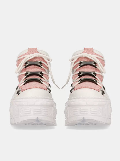 Power Retro Dark Leather Sneaker Punk Sohle