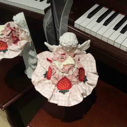 Cheesberry Rose Lolita JSK – Cute Strawberry Princess Dress | Starry Mist Rose